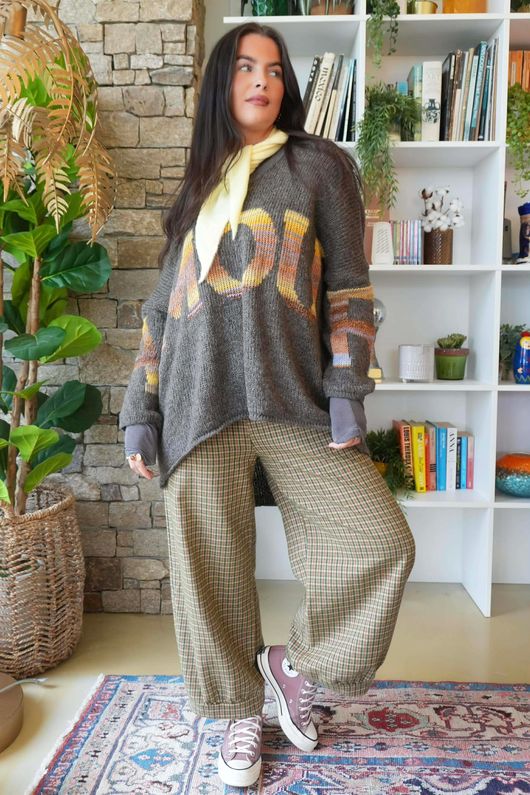 Big Softie Amour Slouch Knit Jumper Earth